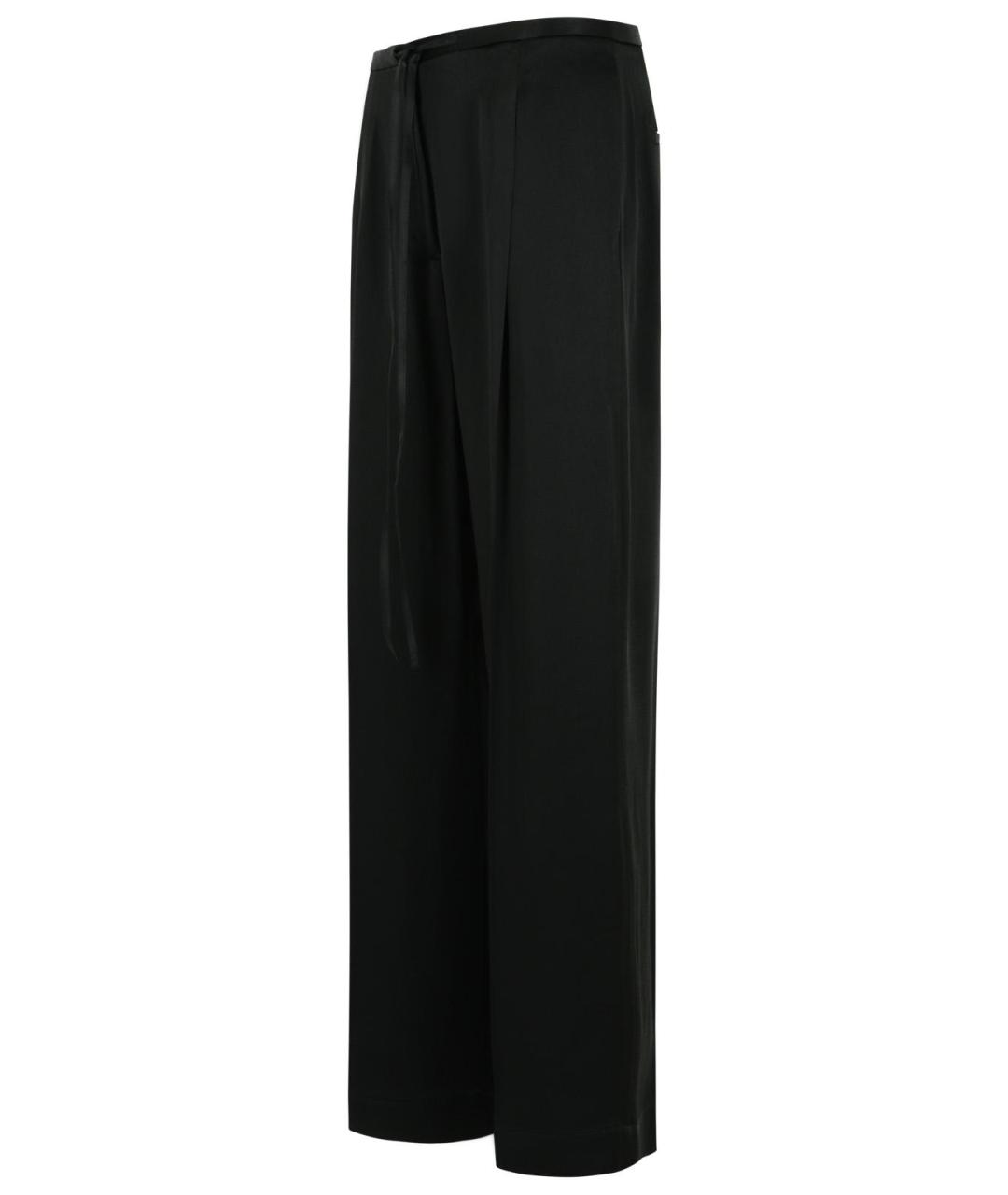ROHE Черные ацетатные прямые брюки, фото 2