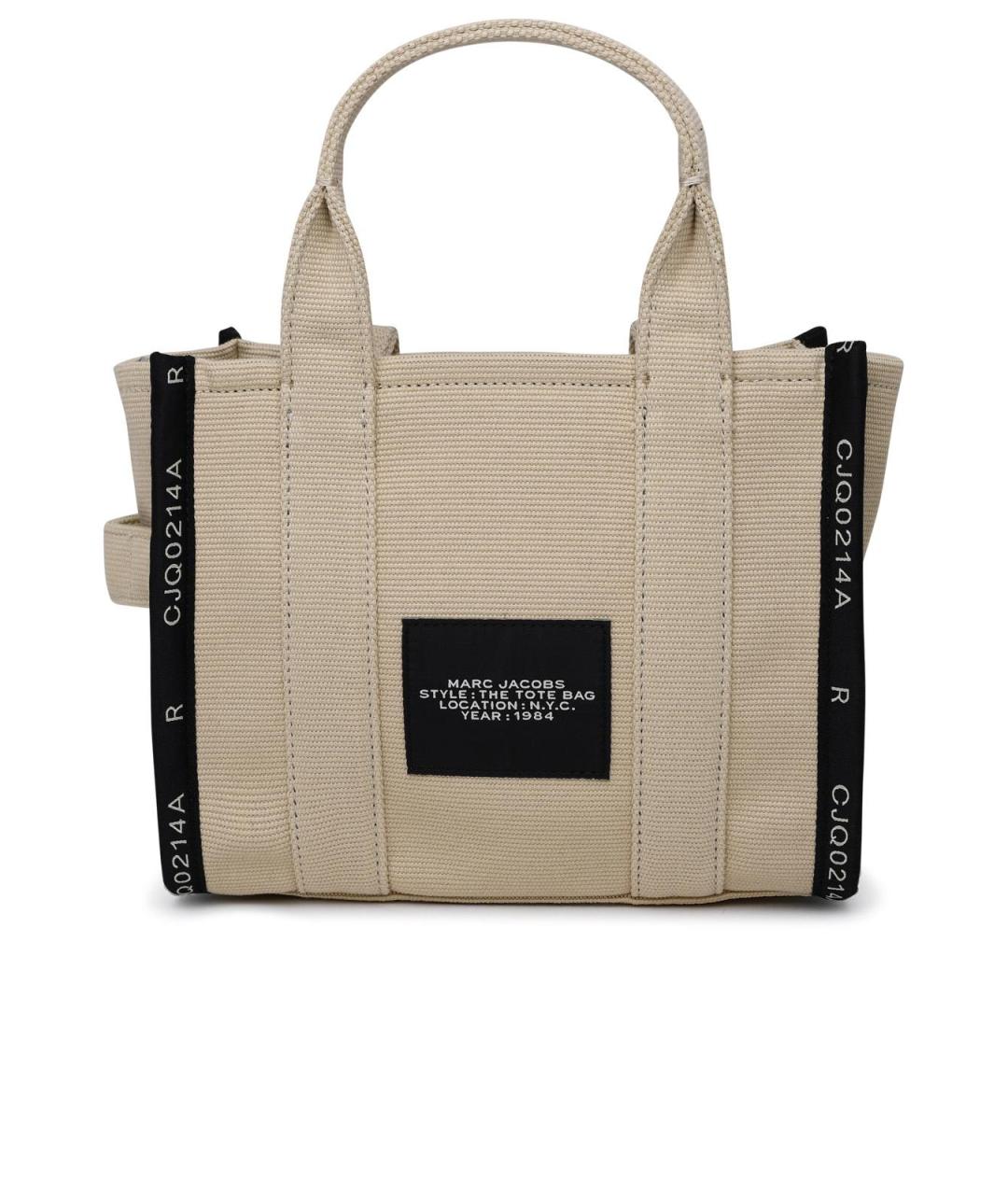 MARC JACOBS Бежевая хлопковая сумка тоут, фото 3