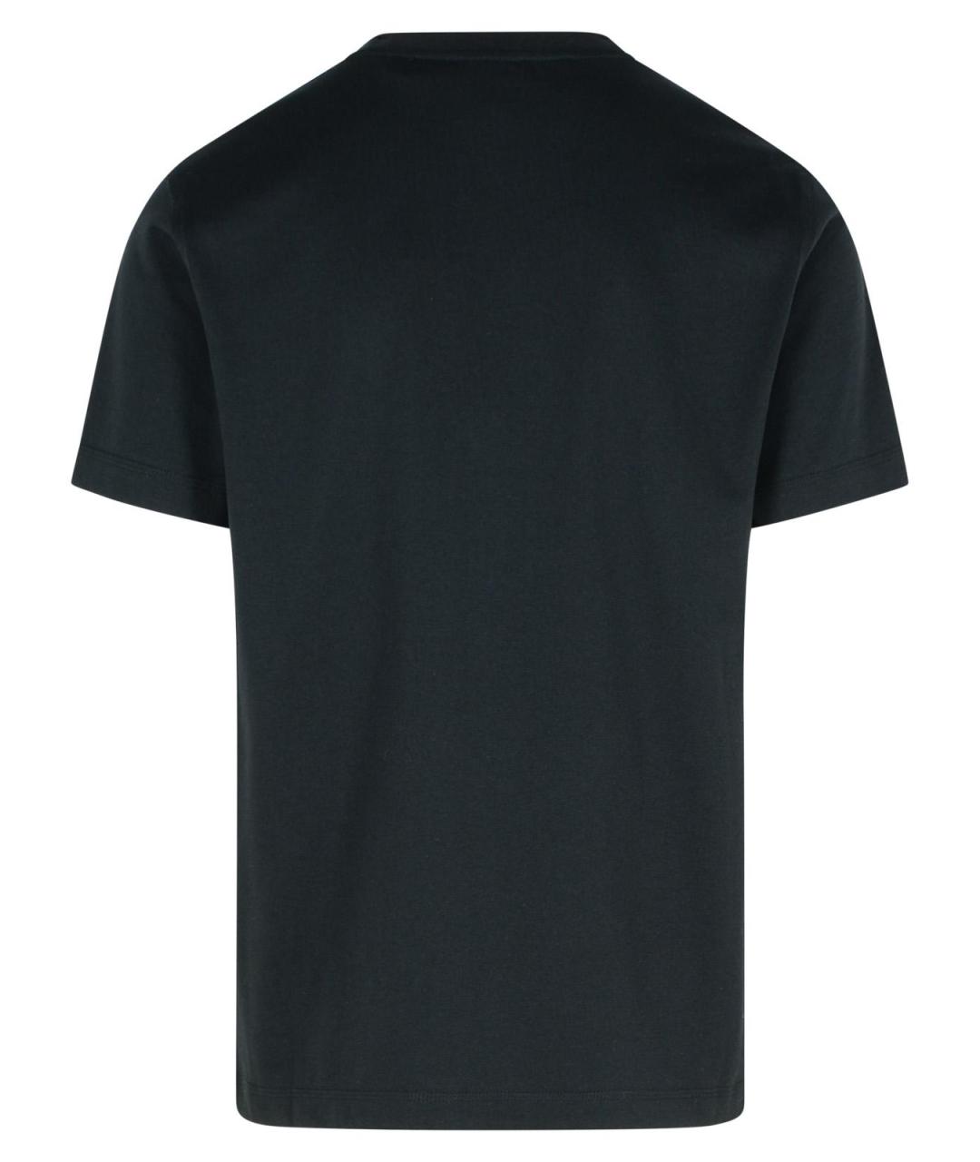 BURBERRY Черная хлопковая футболка, фото 3