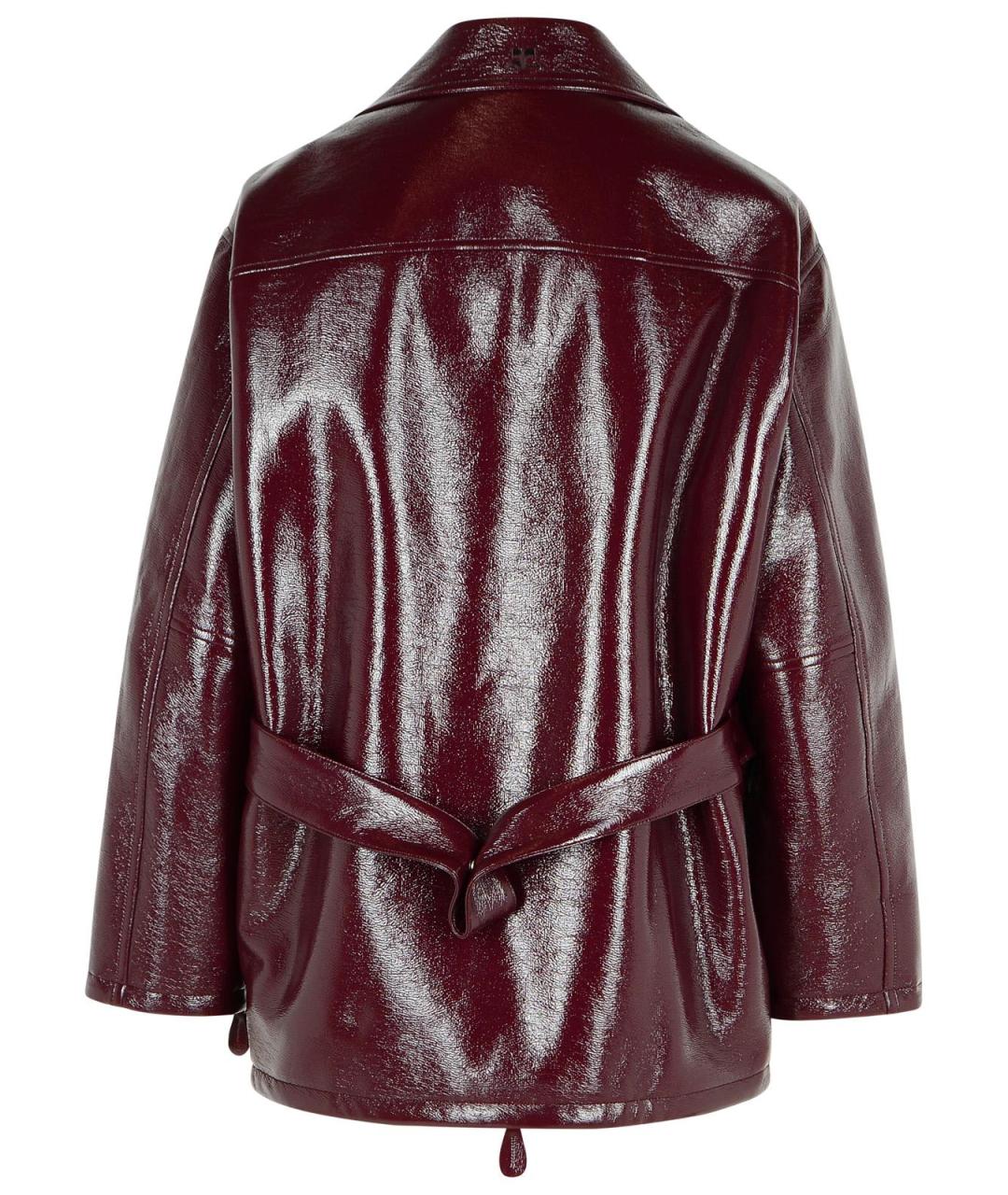 COURREGES Бордовая хлопковая куртка, фото 3