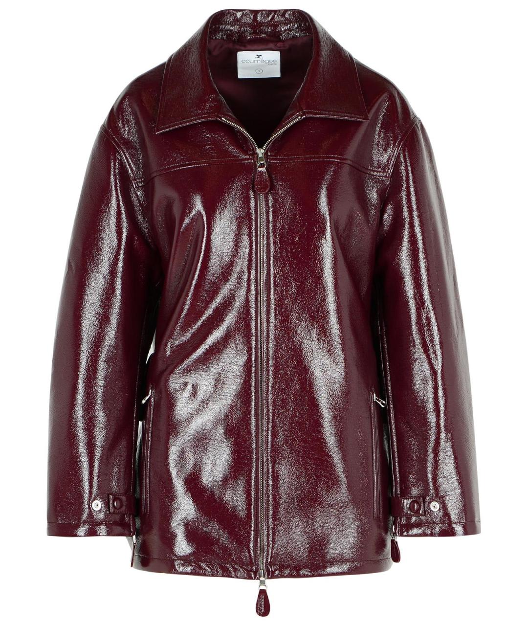 COURREGES Бордовая хлопковая куртка, фото 1