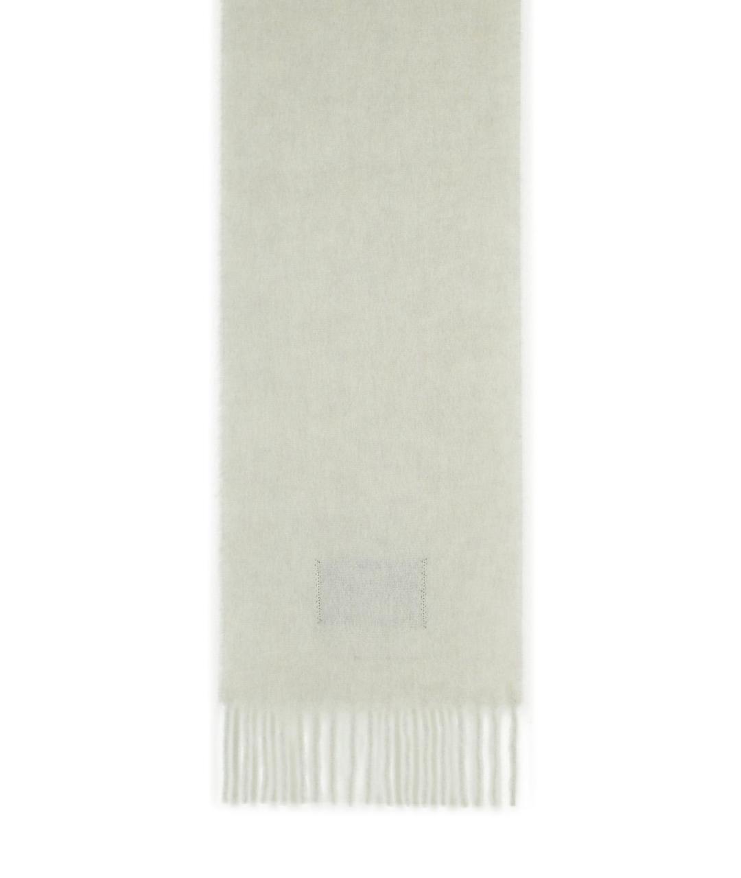 MARNI Серый шерстяной шарф, фото 2