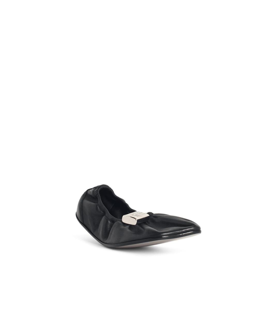 MM6 MAISON MARGIELA Черные кожаные балетки, фото 2