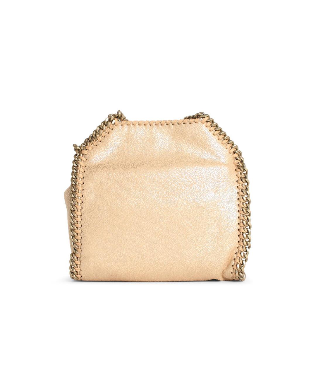 STELLA MCCARTNEY Золотая синтетическая сумка тоут, фото 3