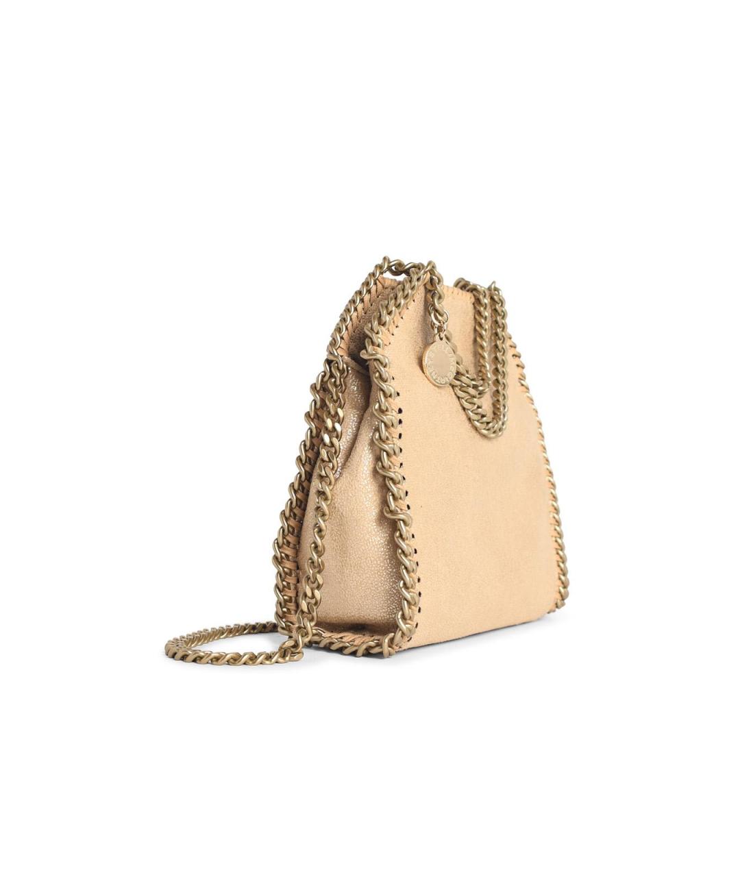 STELLA MCCARTNEY Золотая синтетическая сумка тоут, фото 2