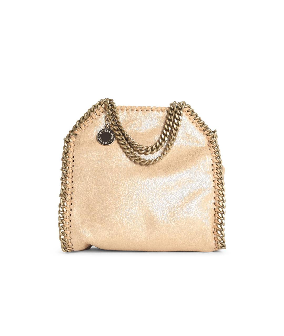 STELLA MCCARTNEY Золотая синтетическая сумка тоут, фото 1
