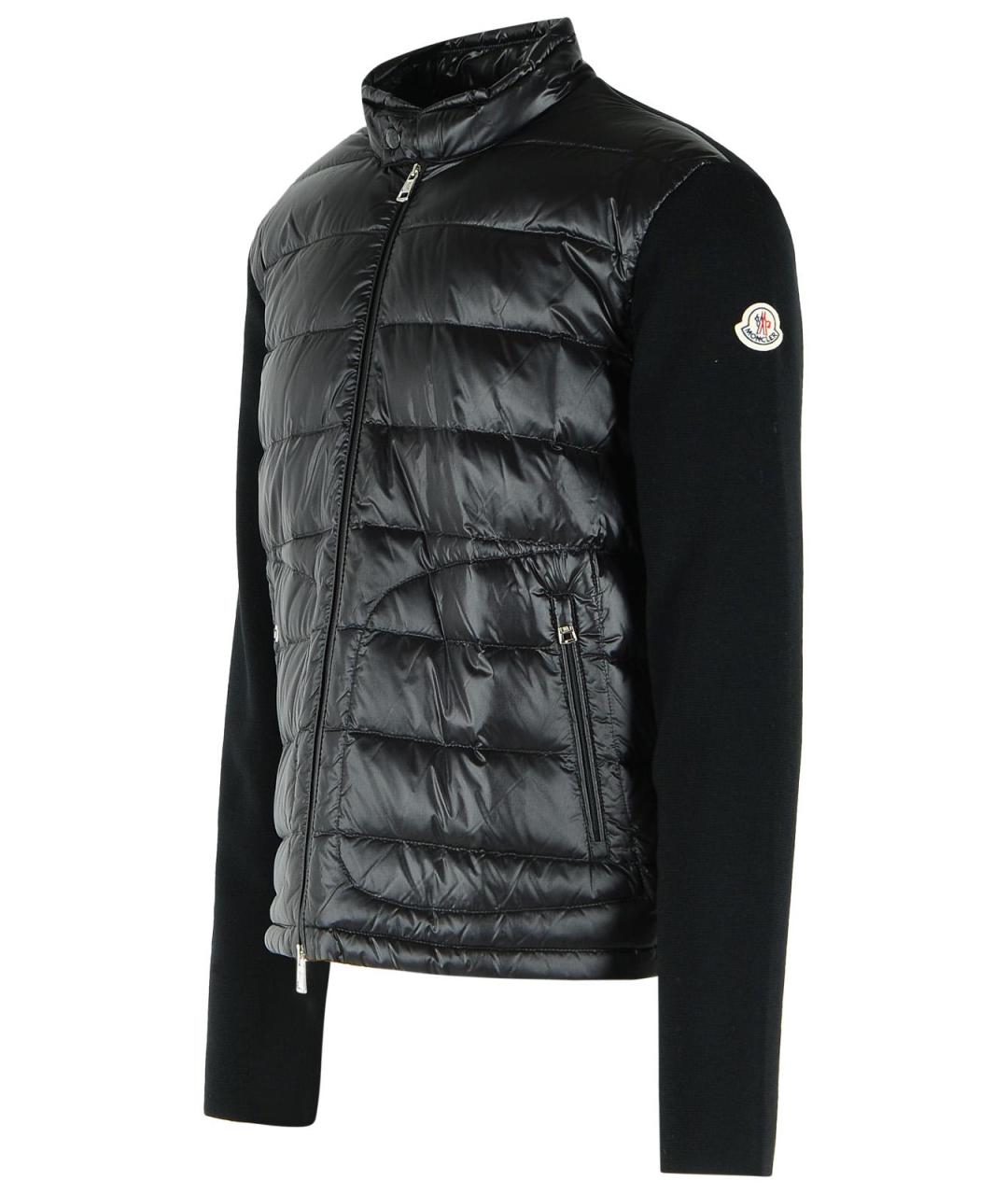 MONCLER Черная полиамидовая куртка, фото 2