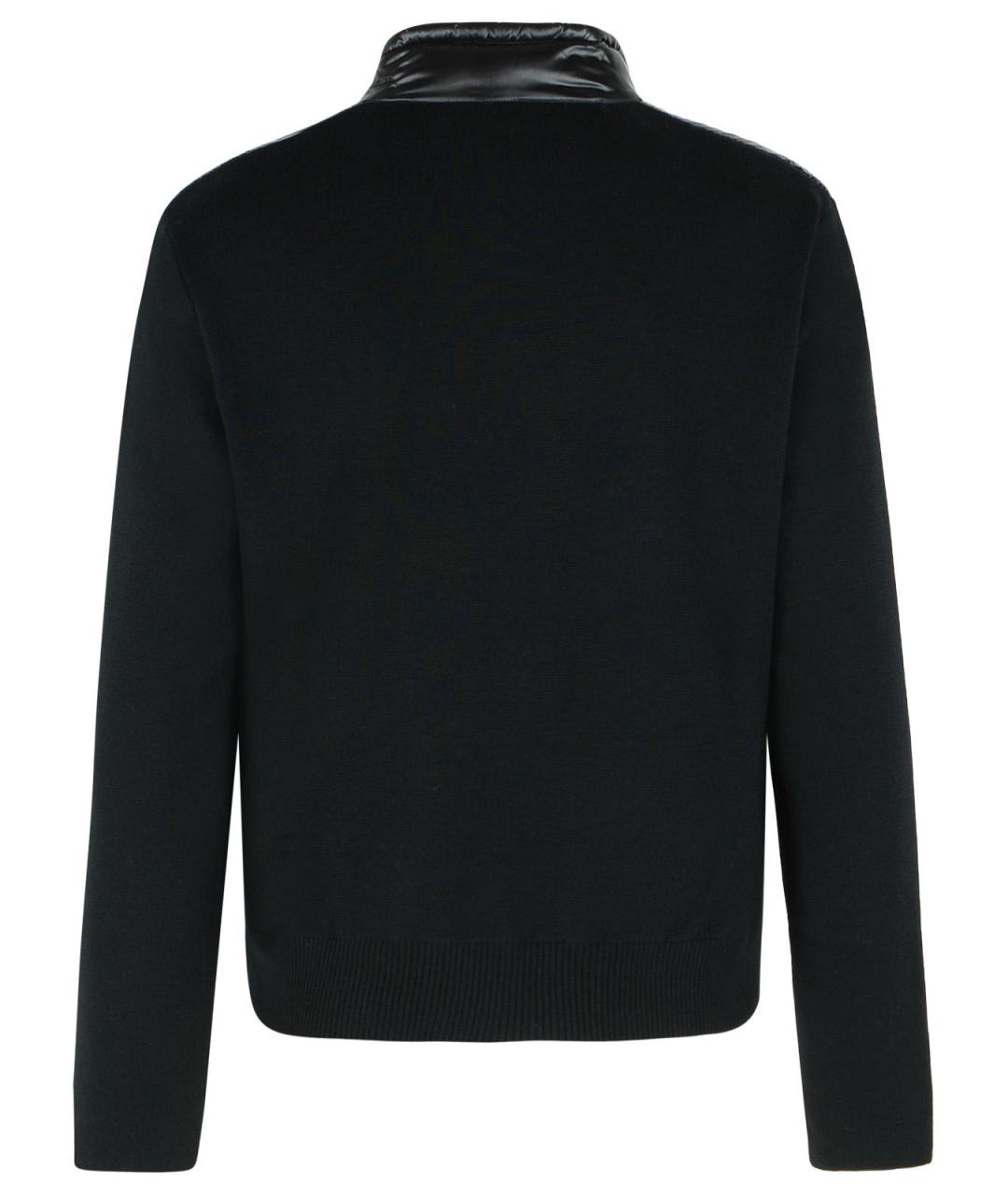 MONCLER Черная полиамидовая куртка, фото 3