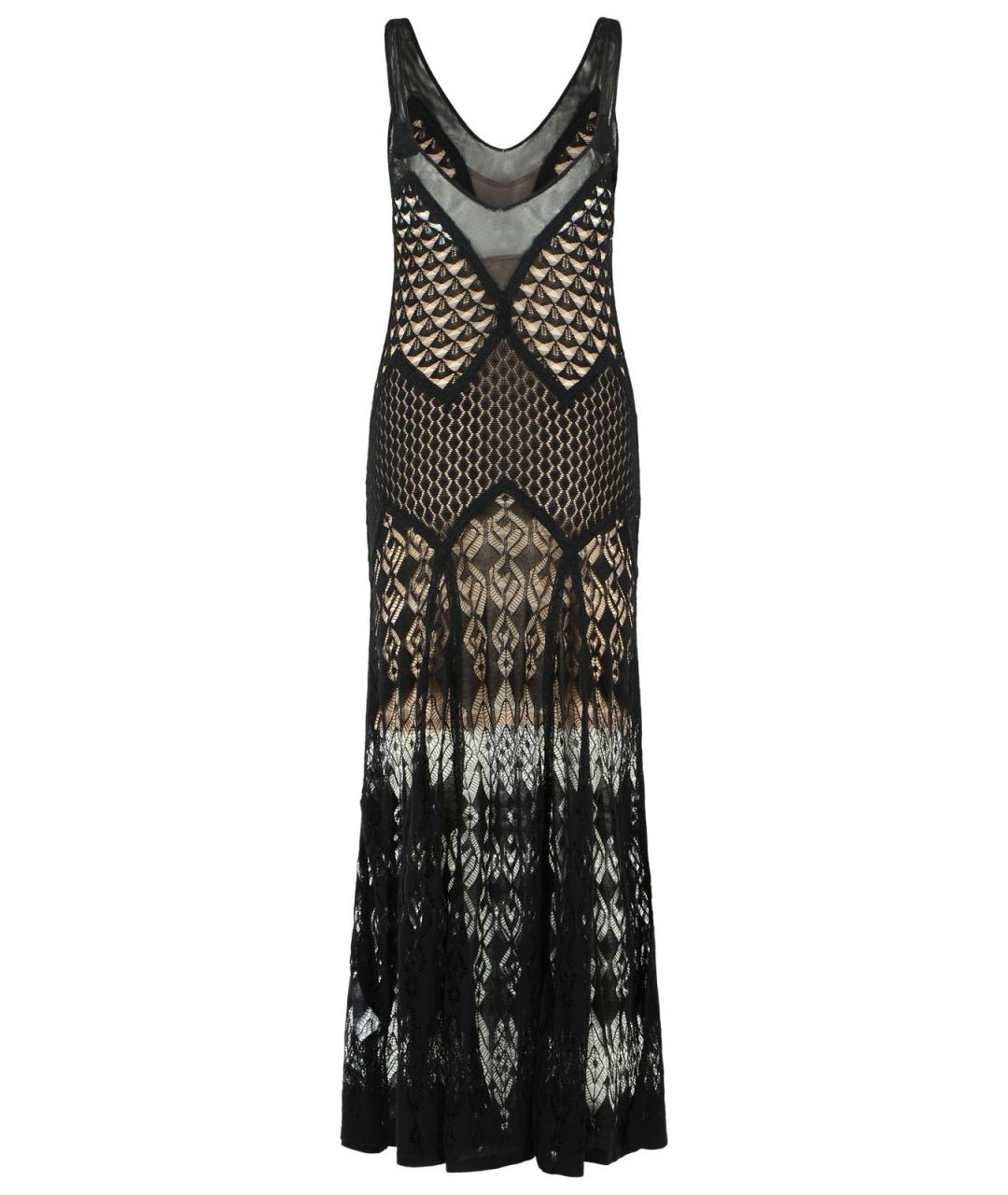 BLUMARINE Черное полиамидовое вечернее платье, фото 3