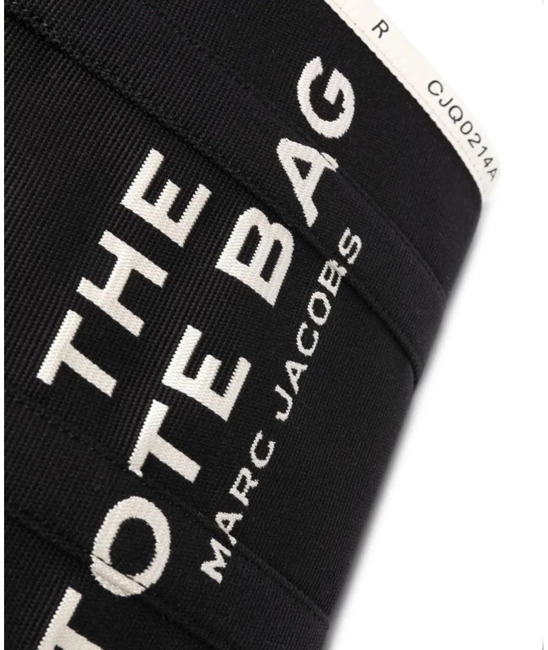 MARC JACOBS Черная хлопковая сумка тоут, фото 3