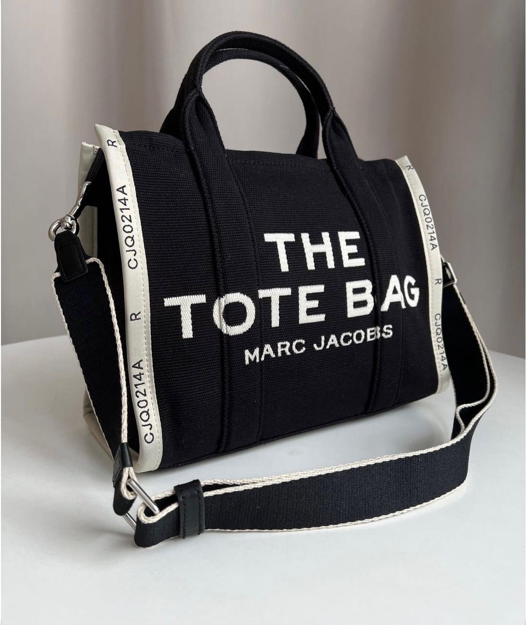 MARC JACOBS Черная хлопковая сумка тоут, фото 2