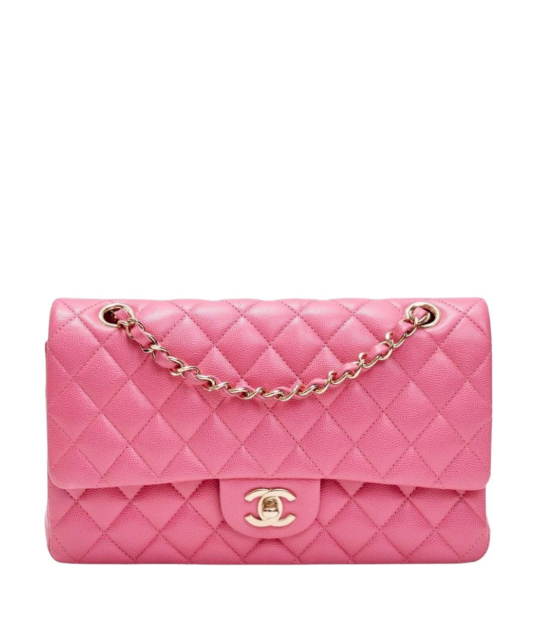 CHANEL Розовая кожаная сумка тоут, фото 1