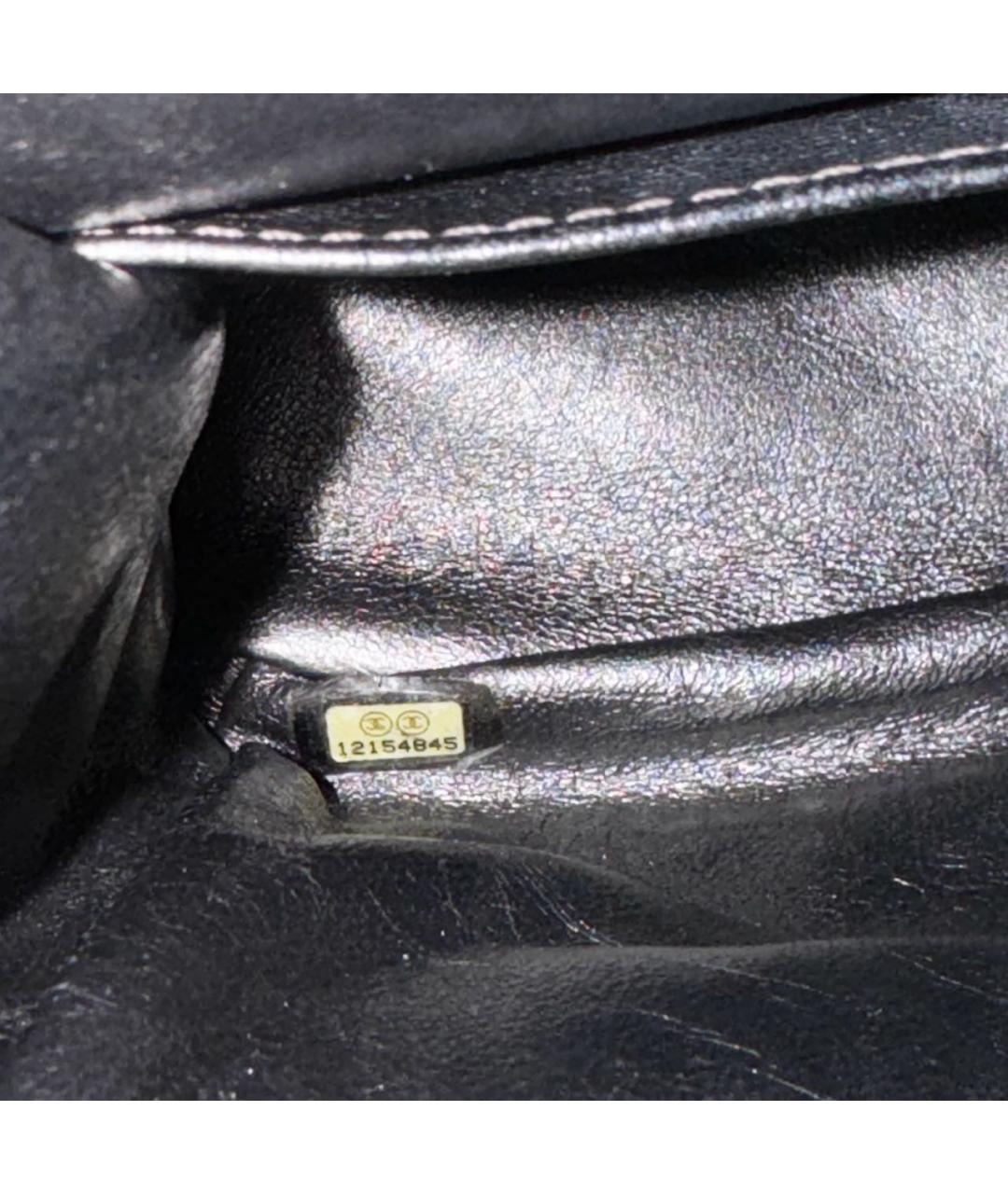 CHANEL Серебряная кожаная сумка через плечо, фото 2