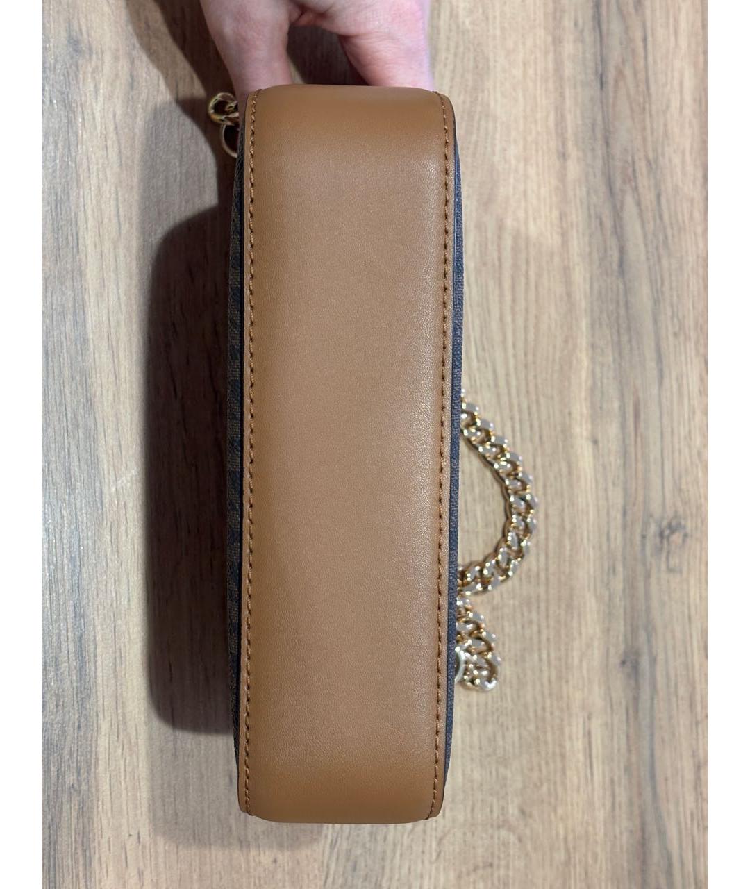 MICHAEL MICHAEL KORS Коричневая сумка с короткими ручками из искусственной кожи, фото 7