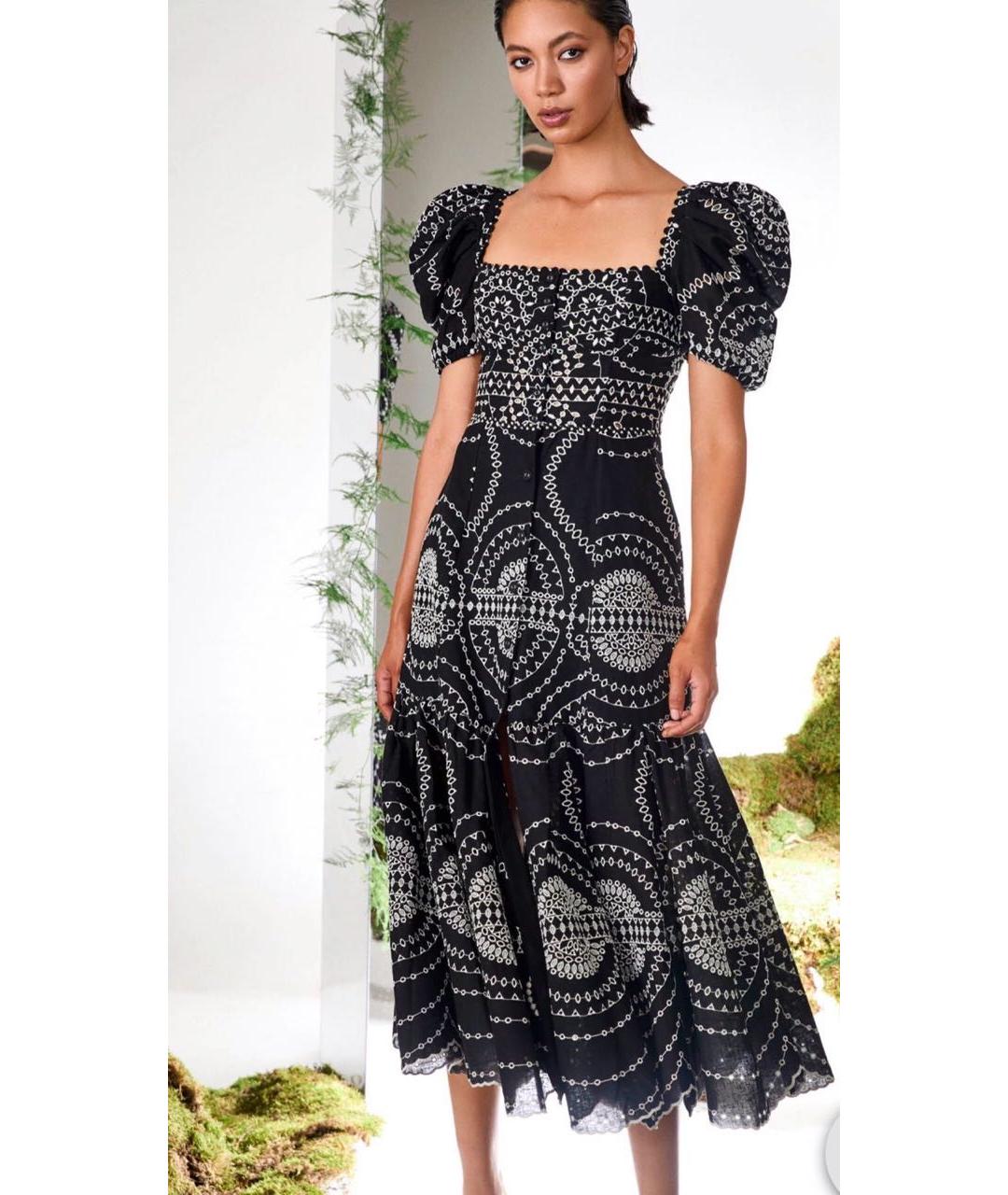 CHARO RUIZ Черный хлопковый сарафан, фото 5