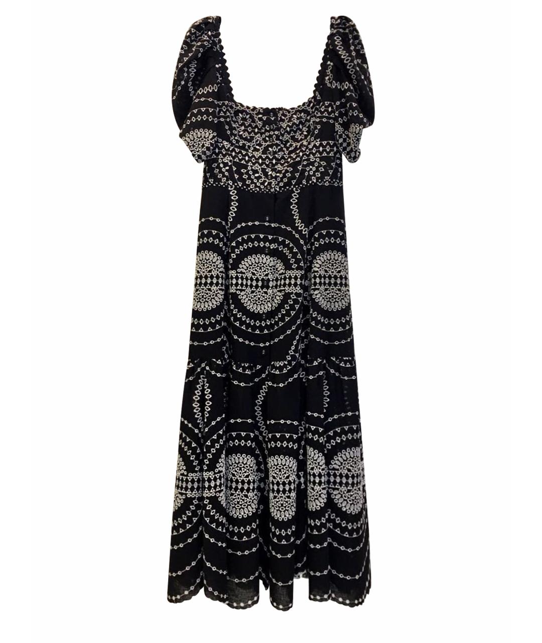 CHARO RUIZ Черный хлопковый сарафан, фото 1