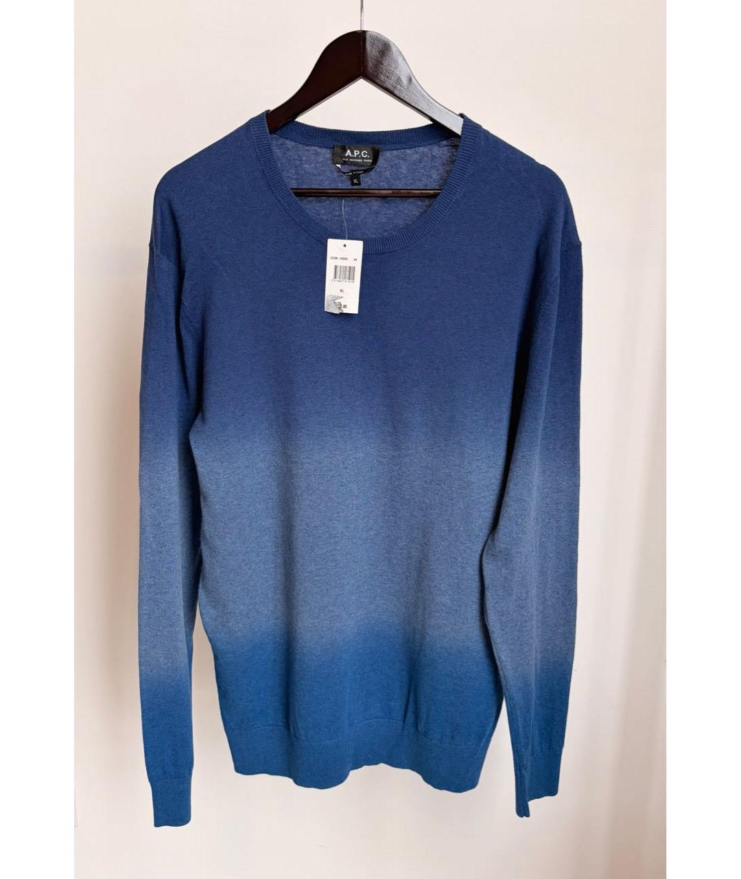 A.P.C. Синий хлопковый джемпер / свитер, фото 5
