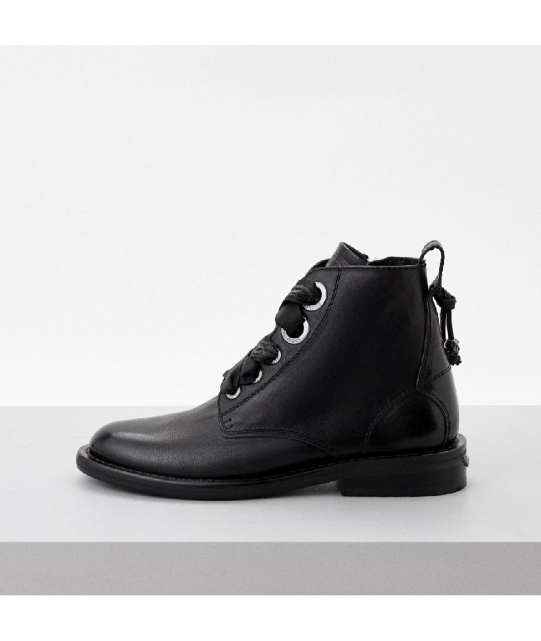 ZADIG & VOLTAIRE Черные кожаные ботинки, фото 8