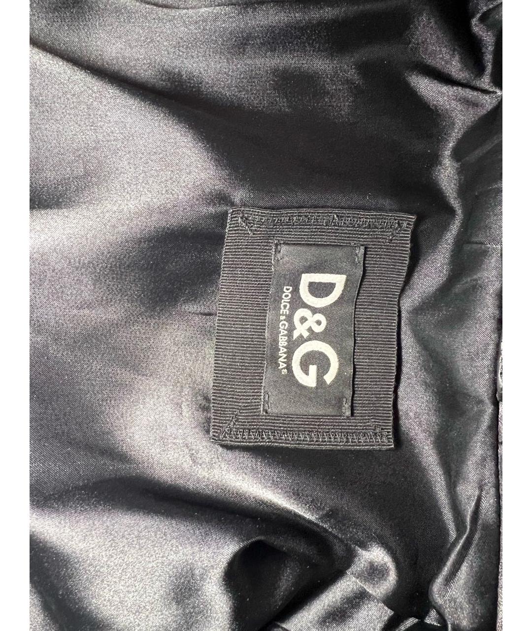 DOLCE&GABBANA Черная кожаная куртка, фото 6