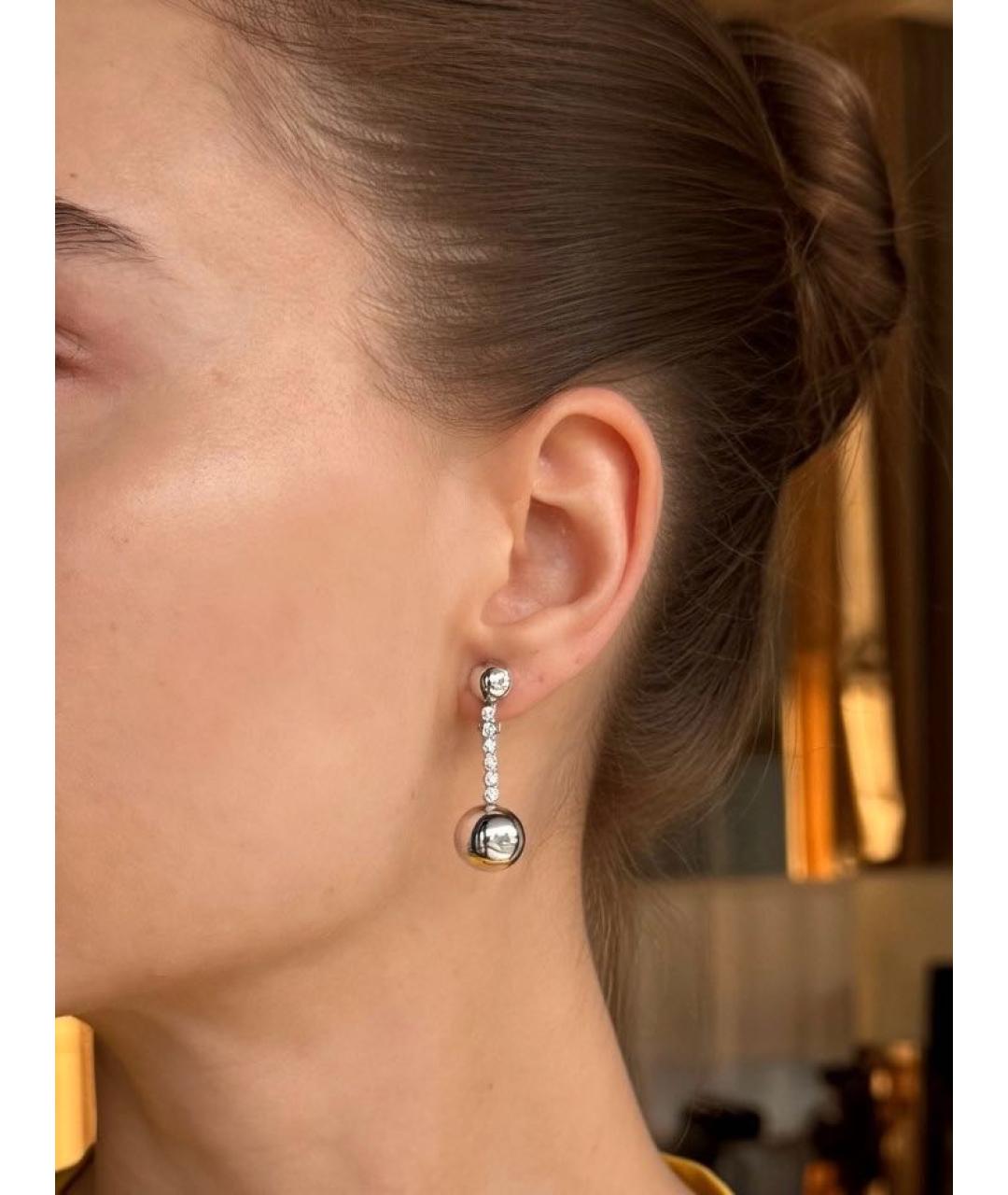 DE GRISOGONO Серебряные серьги из белого золота, фото 4