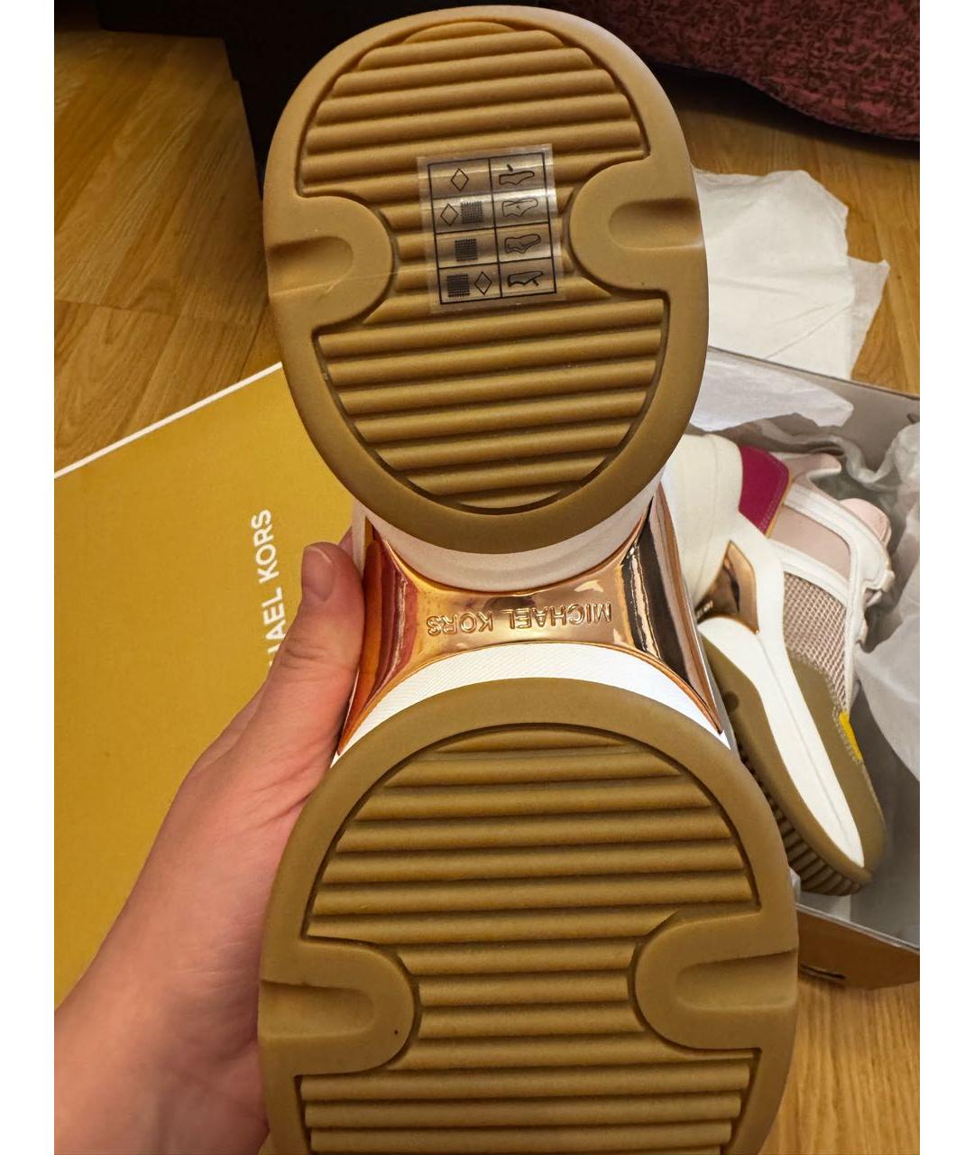 MICHAEL KORS Мульти кожаные кроссовки, фото 4