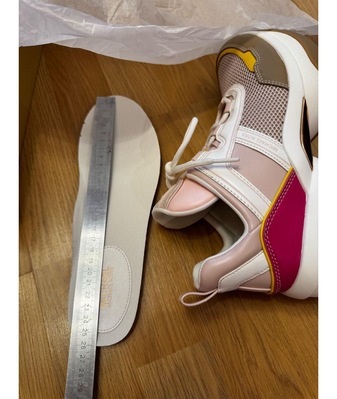 MICHAEL KORS Мульти кожаные кроссовки, фото 6