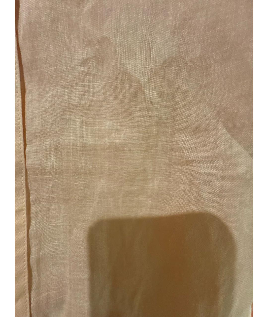 ZIMMERMANN Коралловая льняная рубашка, фото 4