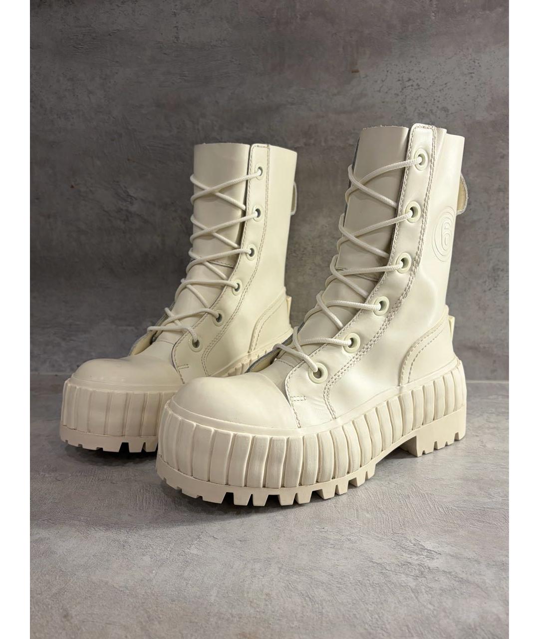 MM6 MAISON MARGIELA Кожаные ботинки, фото 3