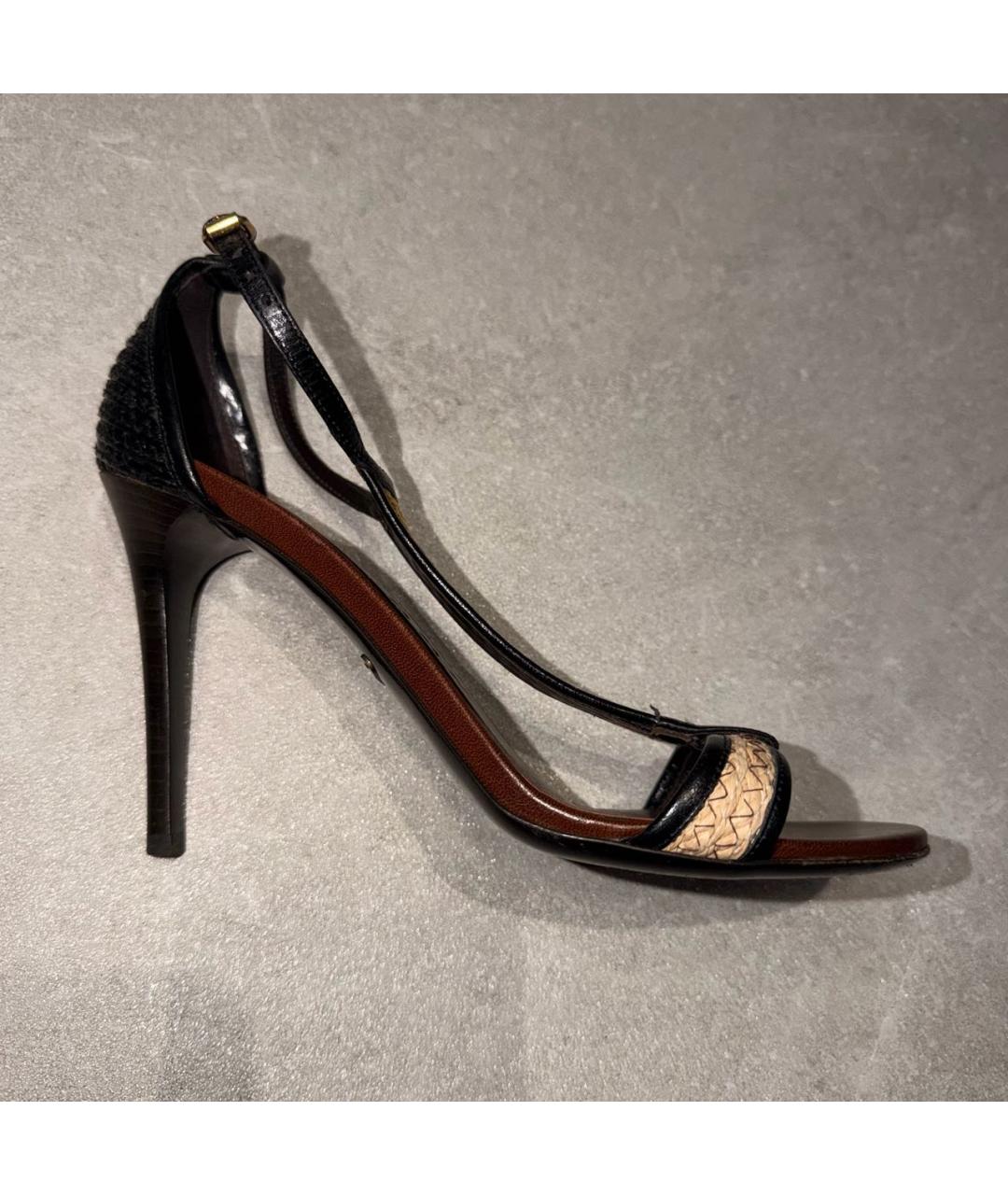 BURBERRY Мульти текстильные босоножки, фото 5