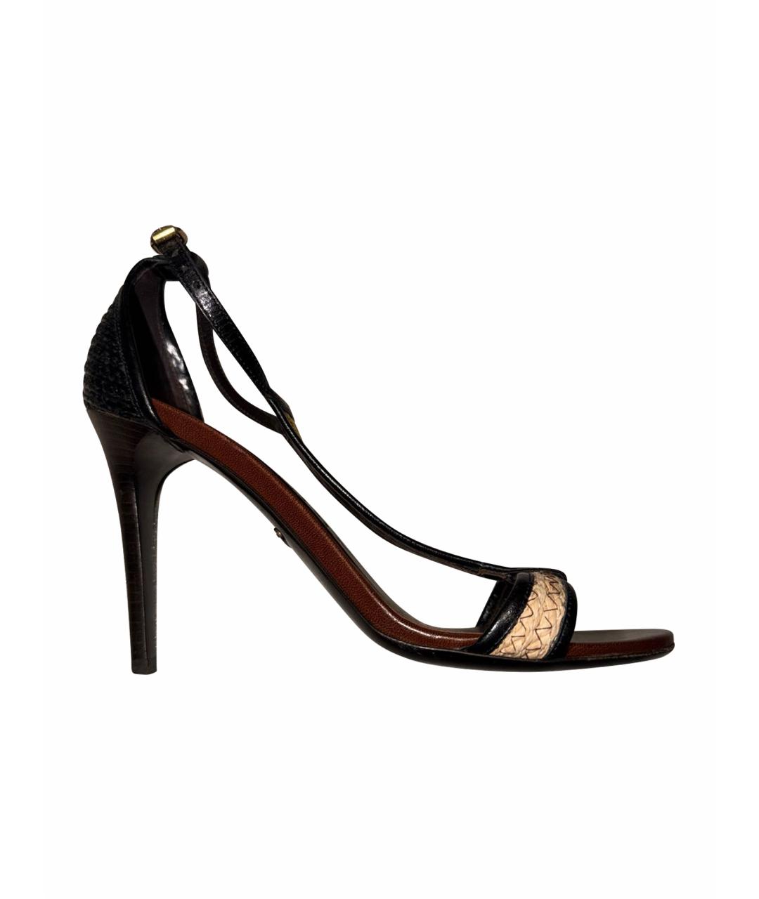 BURBERRY Мульти текстильные босоножки, фото 1