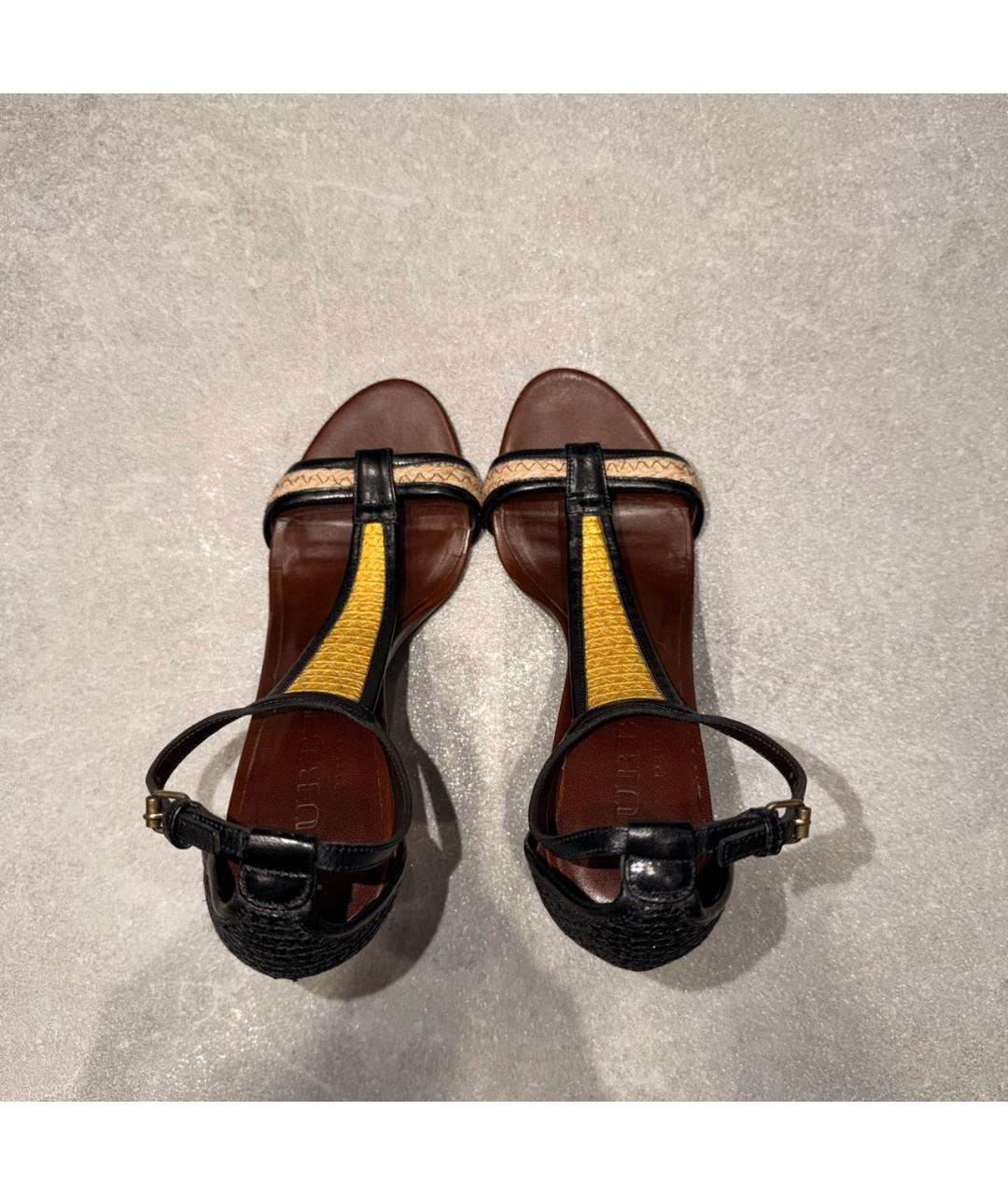 BURBERRY Мульти текстильные босоножки, фото 3