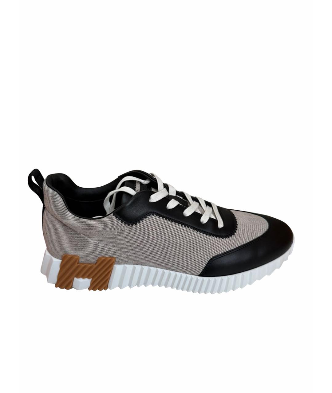 HERMES Бежевые низкие кроссовки / кеды, фото 1