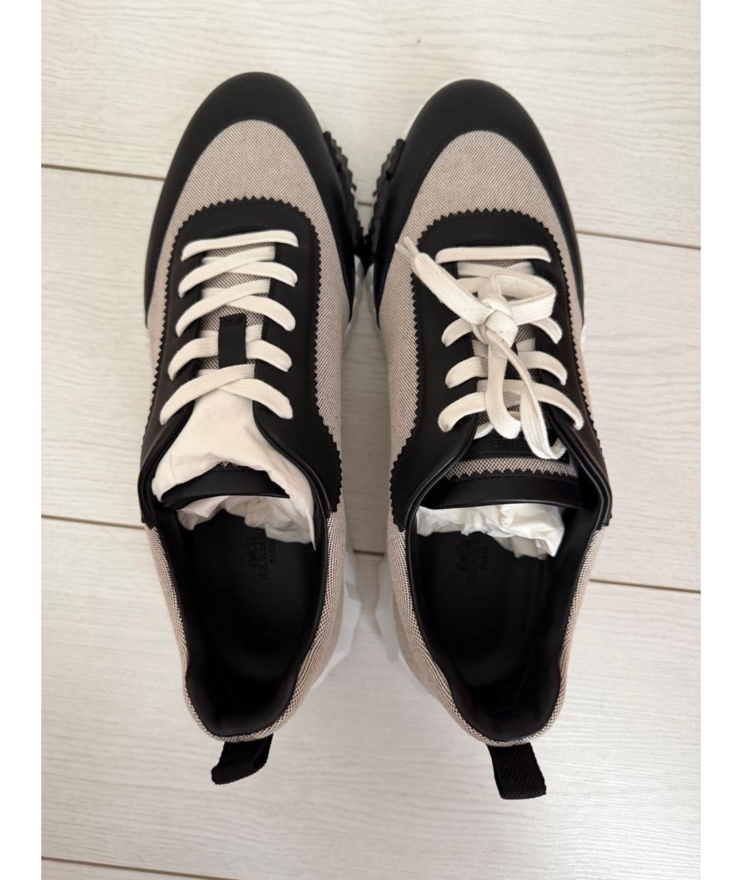 HERMES Бежевые низкие кроссовки / кеды, фото 3