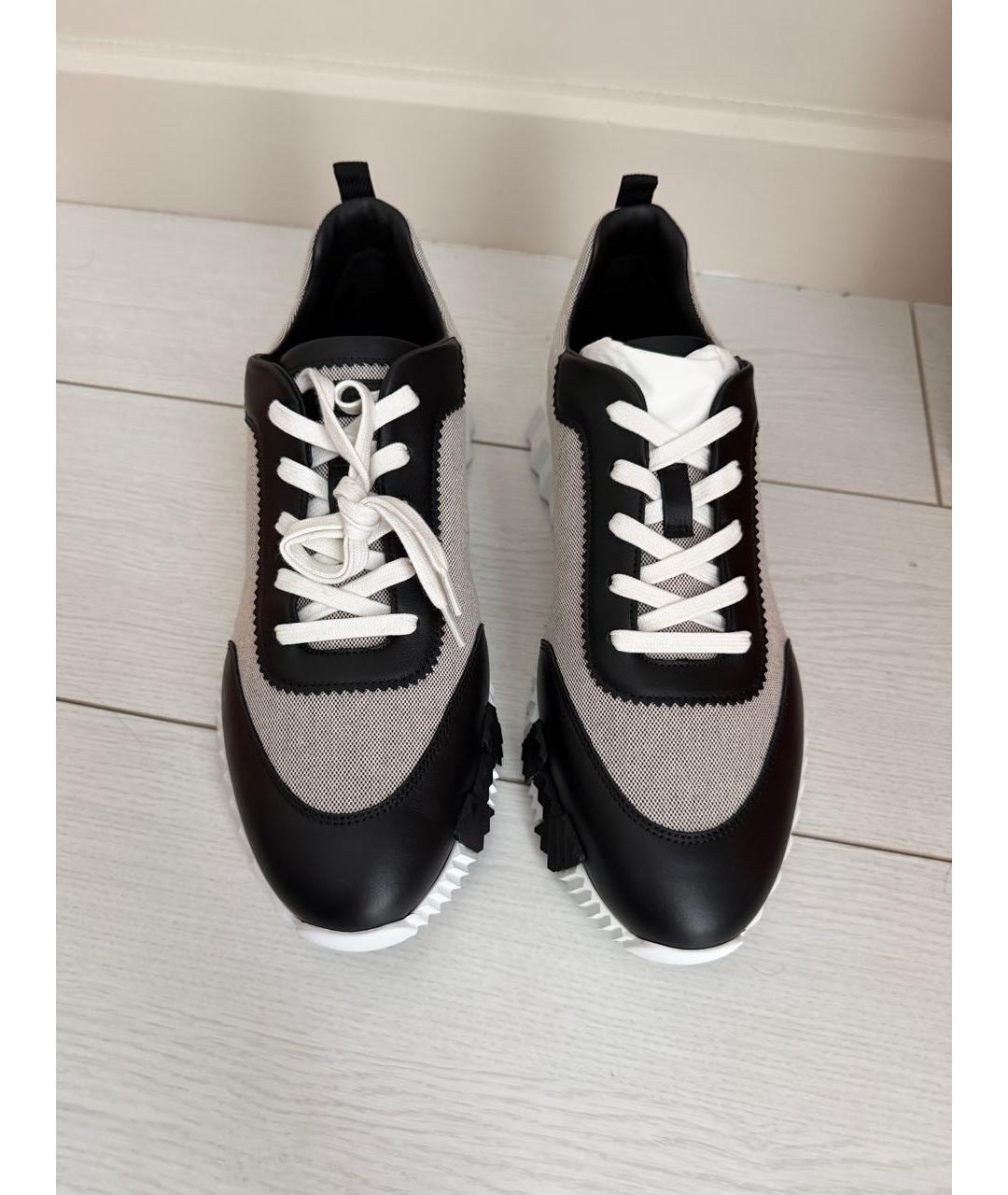 HERMES Бежевые низкие кроссовки / кеды, фото 2