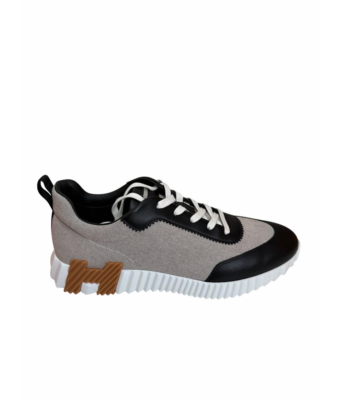 HERMES Бежевые низкие кроссовки / кеды, фото 9