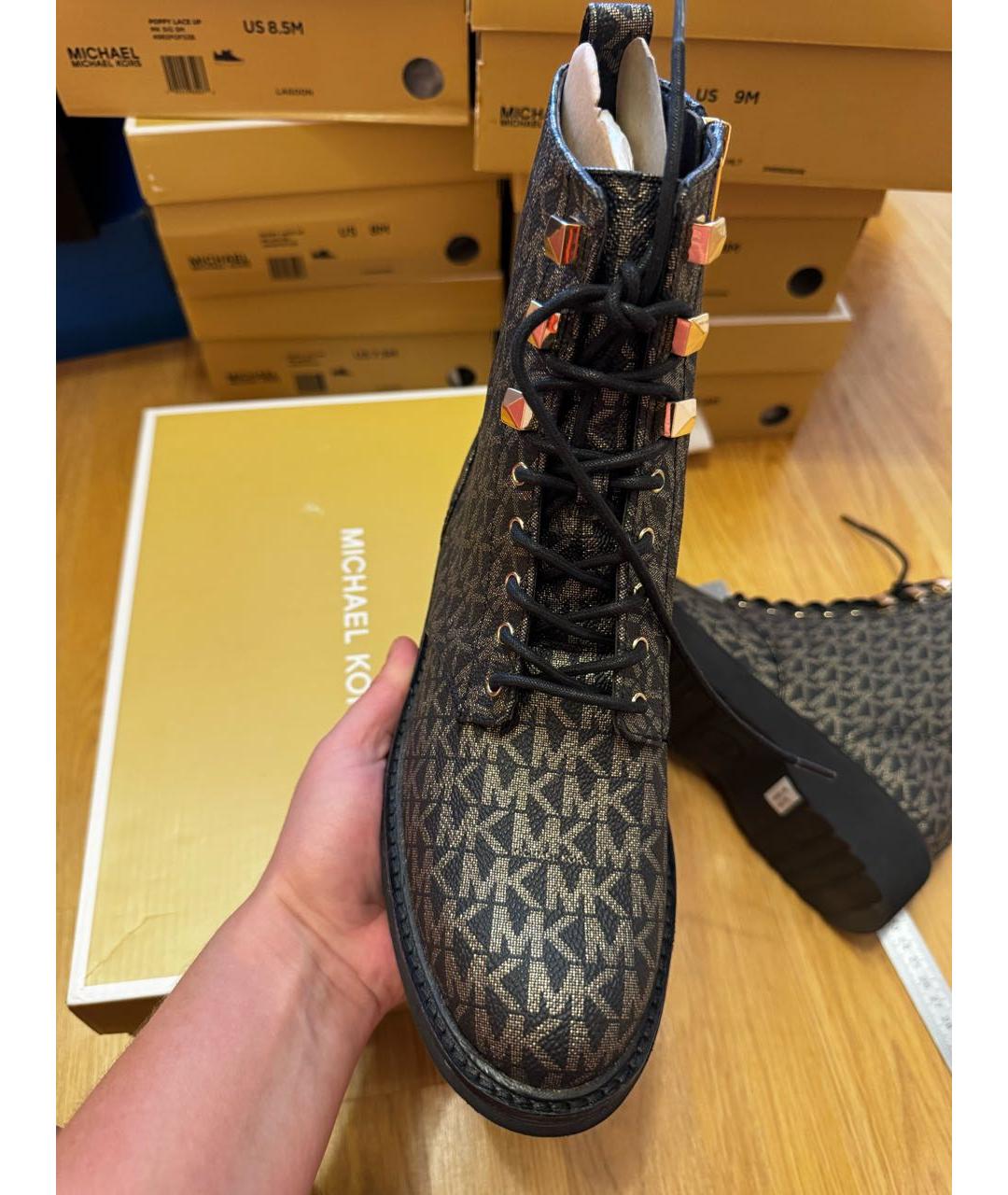 MICHAEL KORS Золотые ботинки, фото 8