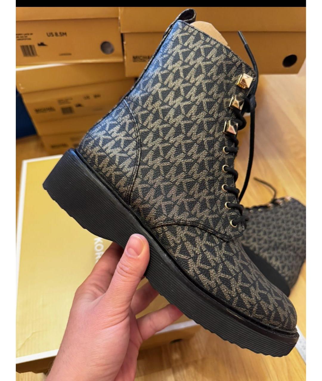 MICHAEL KORS Золотые ботинки, фото 9