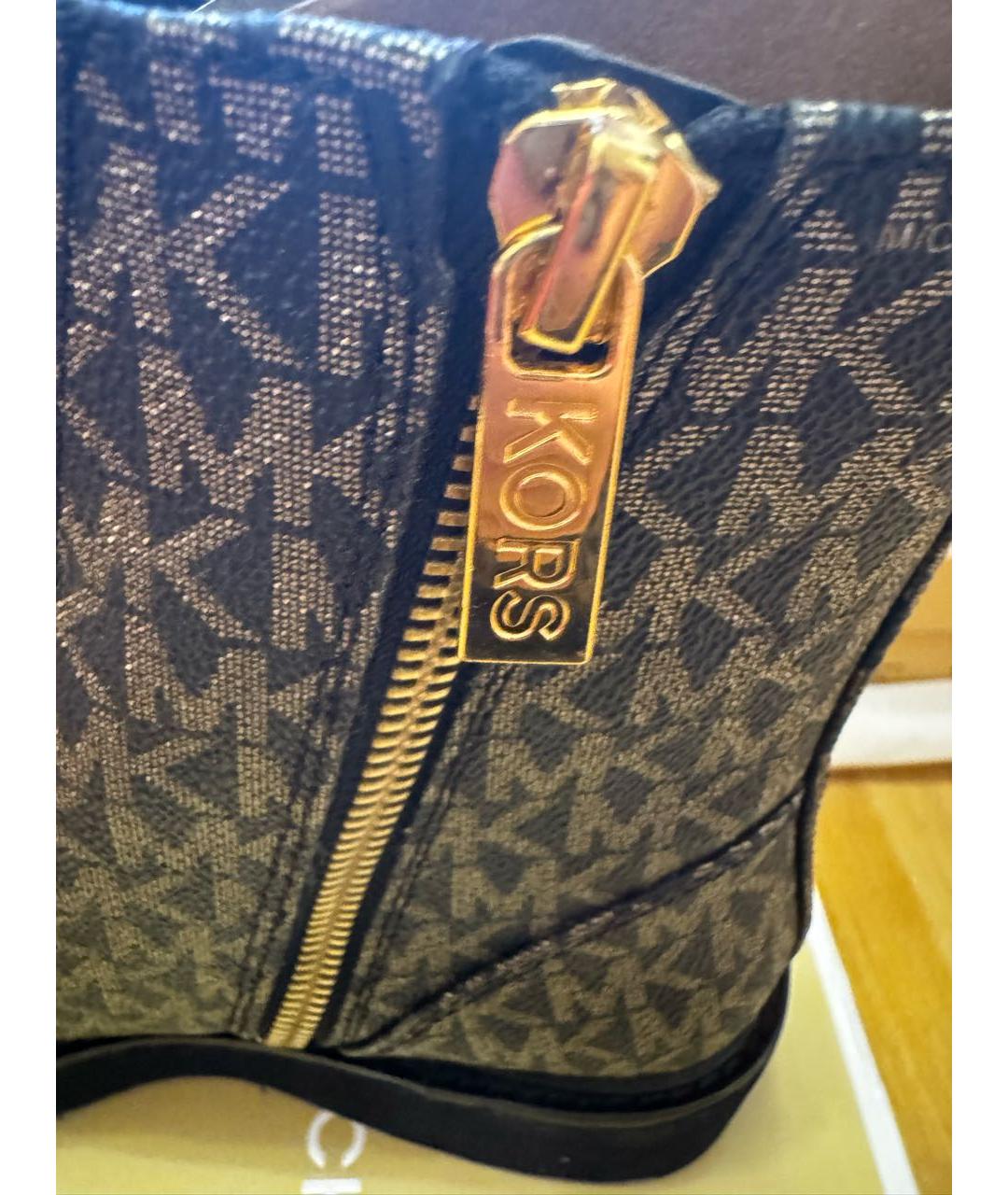 MICHAEL KORS Золотые ботинки, фото 7