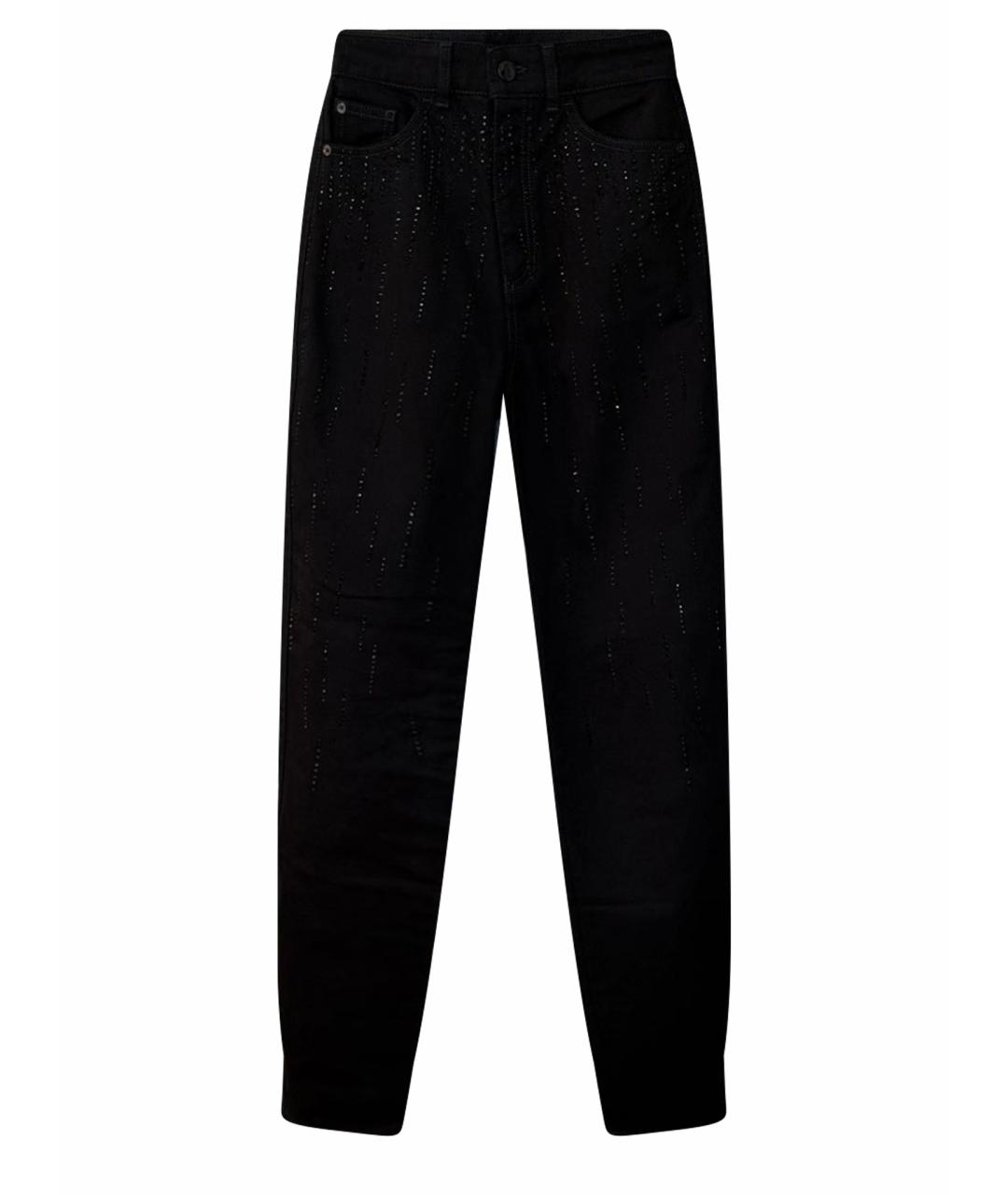 EMPORIO ARMANI Черные хлопковые джинсы слим, фото 9