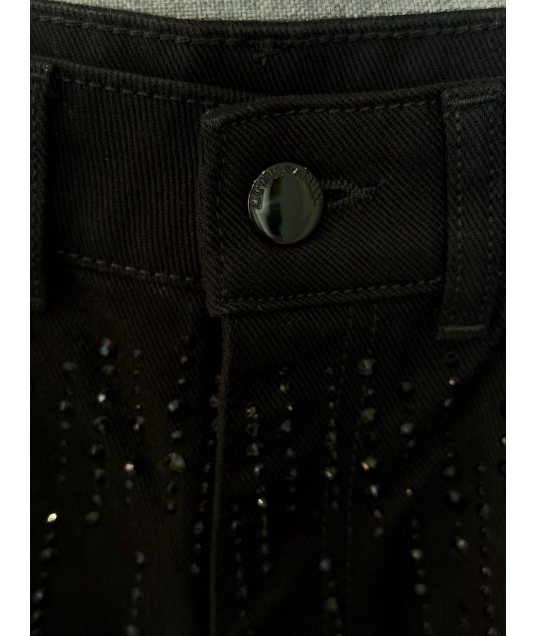 EMPORIO ARMANI Черные хлопковые джинсы слим, фото 7