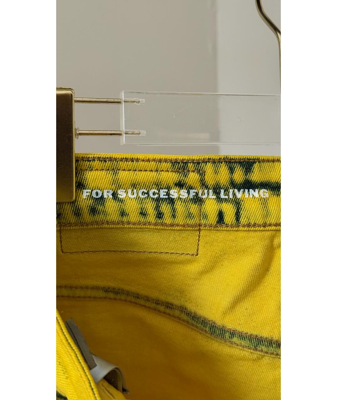 DIESEL Желтая юбка мини, фото 5