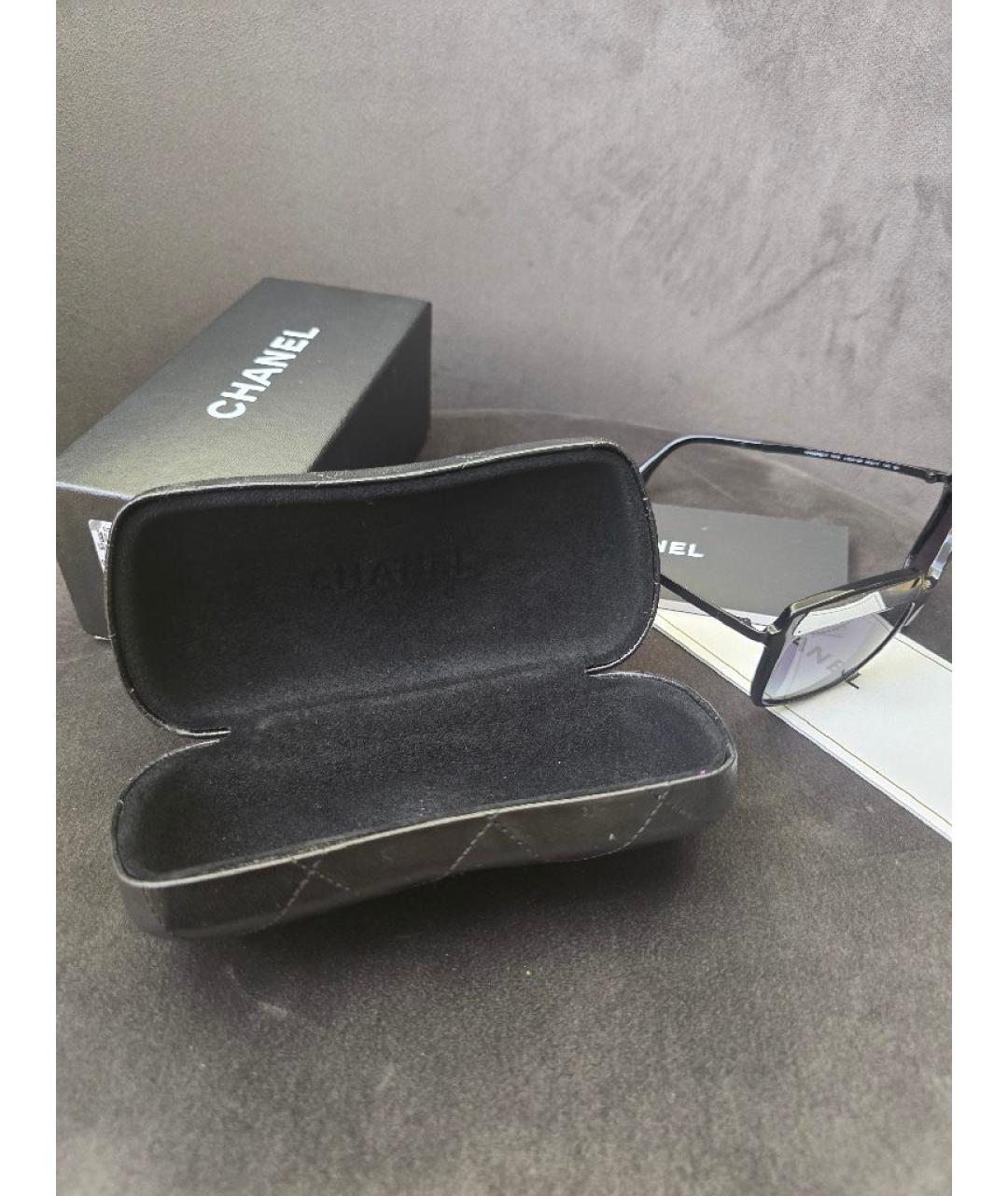 CHANEL Черные пластиковые солнцезащитные очки, фото 7