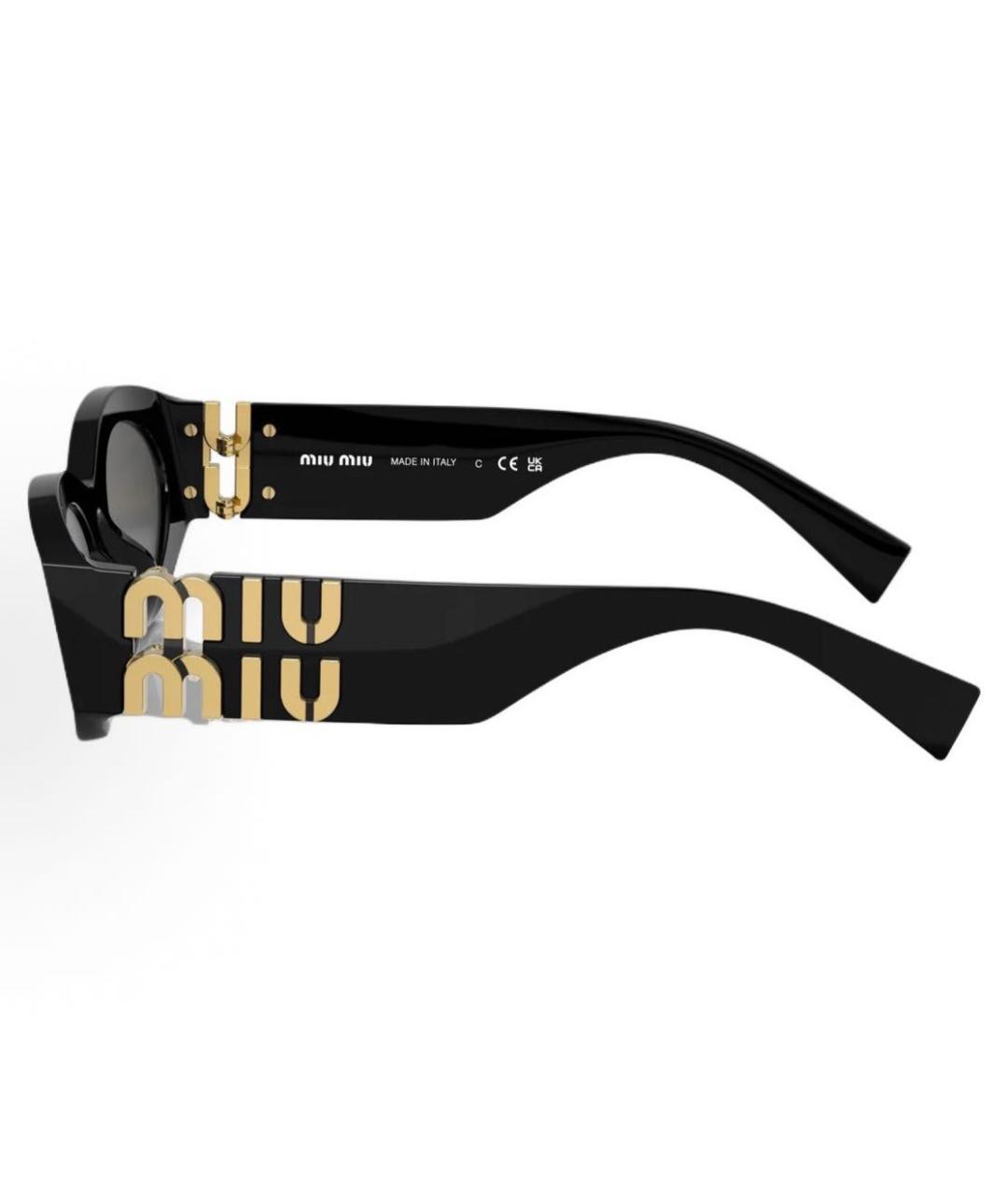 MIU MIU Черные солнцезащитные очки, фото 3
