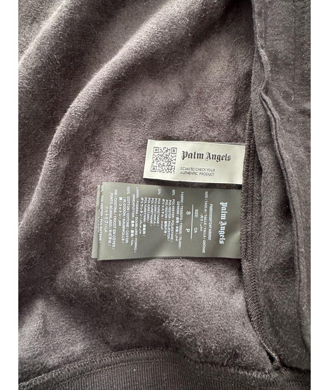 PALM ANGELS Черная полиэстеровая куртка, фото 4