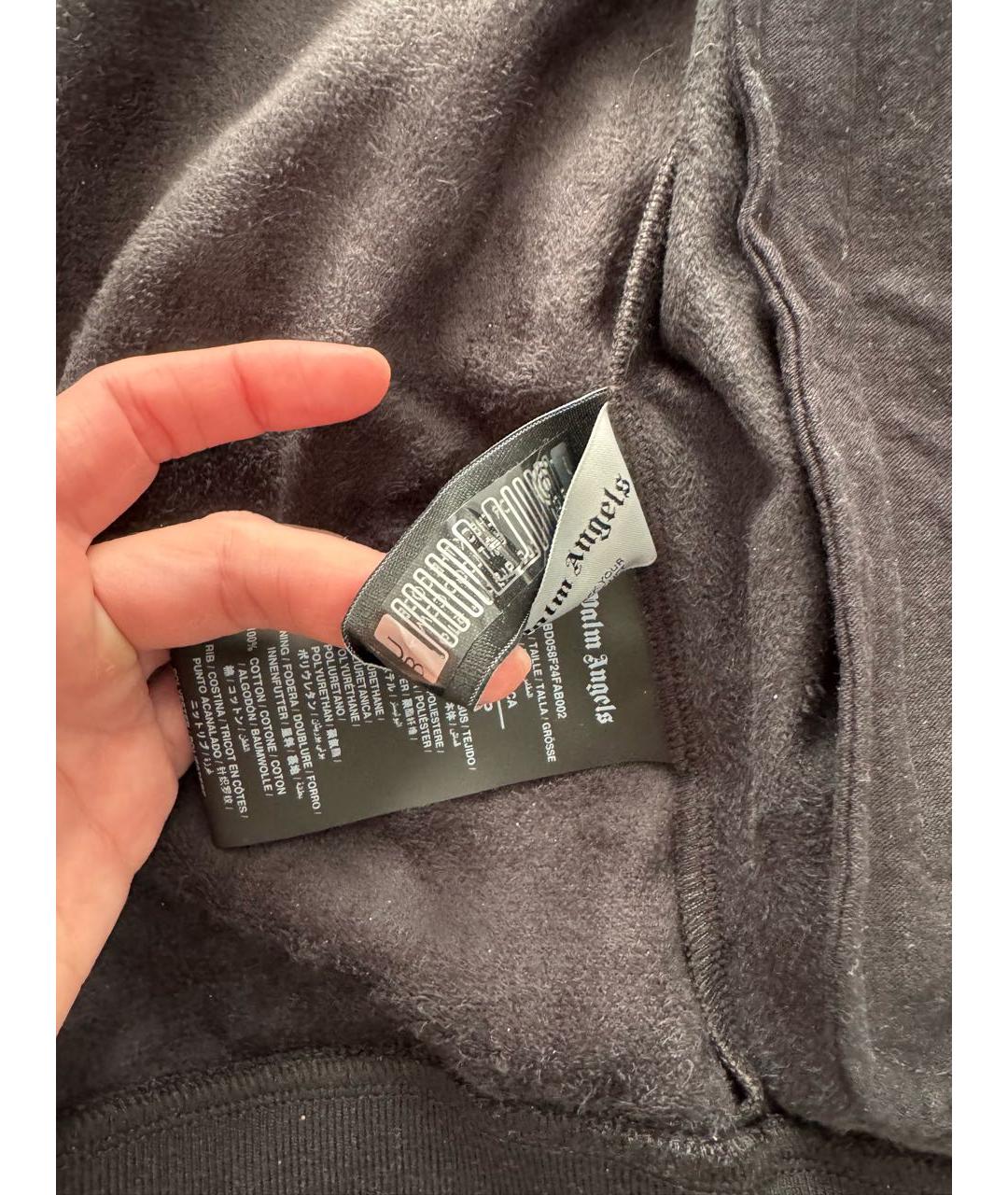 PALM ANGELS Черная полиэстеровая куртка, фото 5