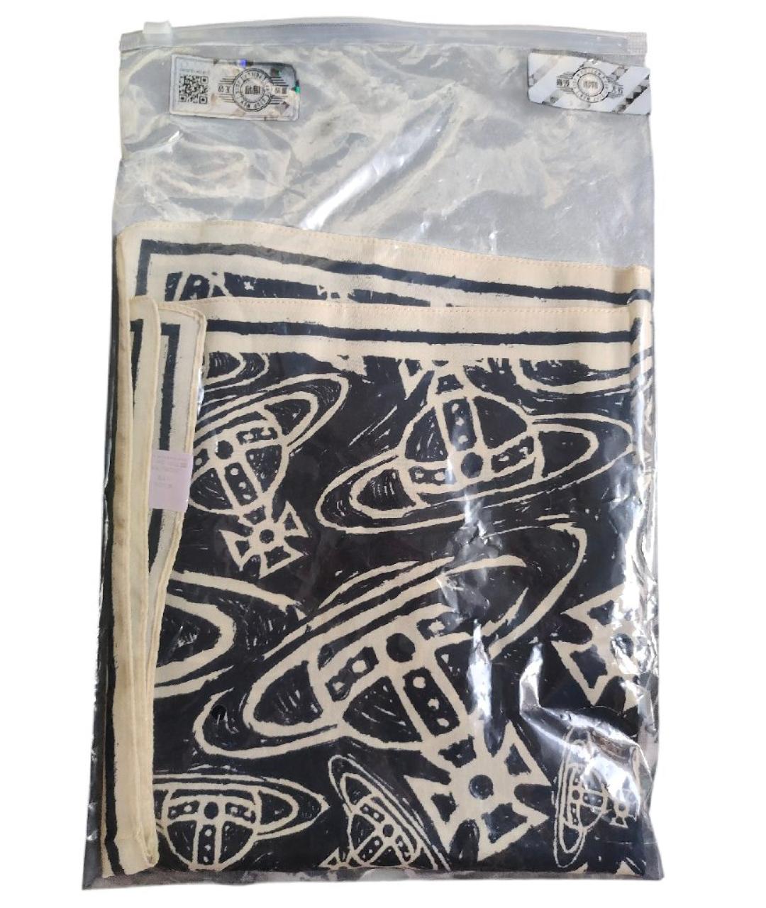 VIVIENNE WESTWOOD Бежевый хлопковый платок, фото 4