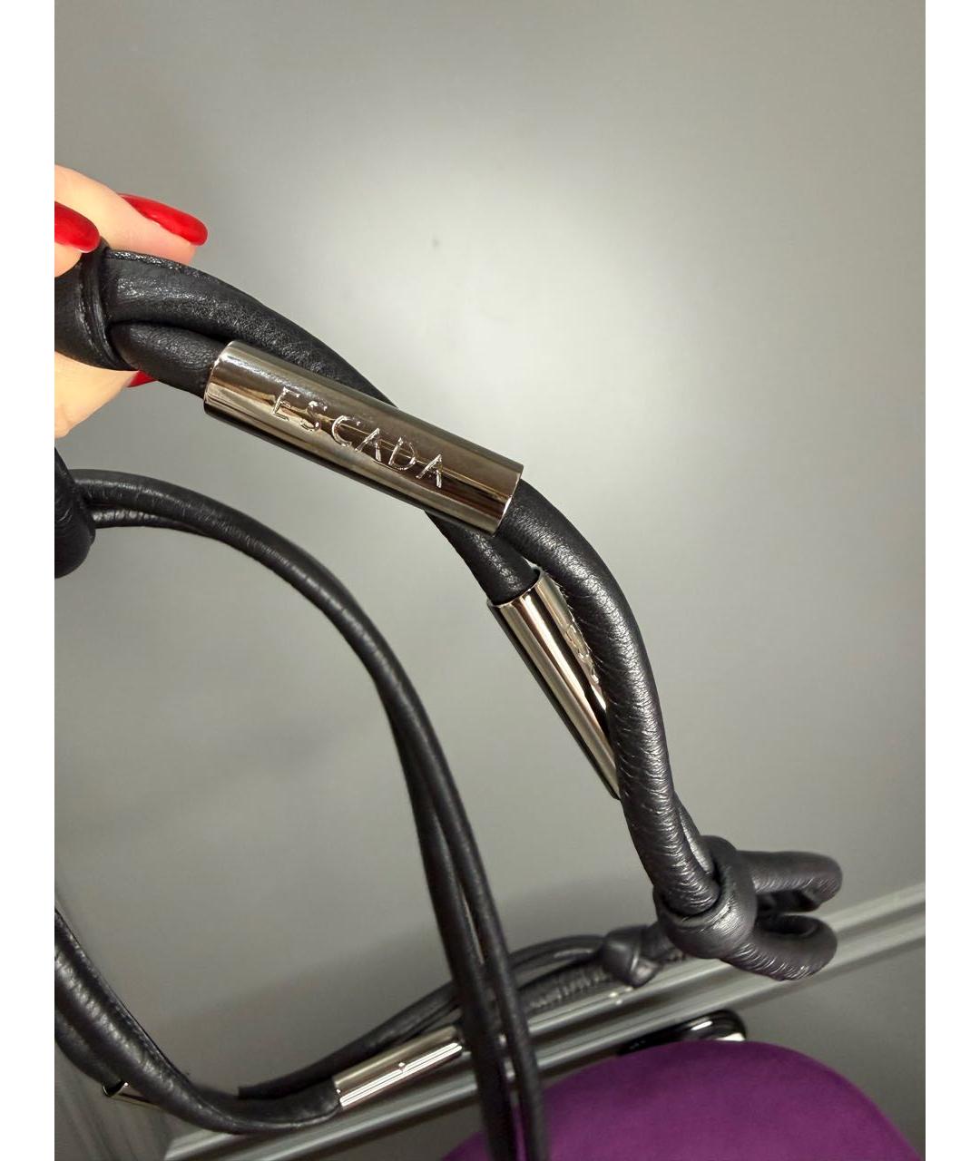 ESCADA Черный кожаный ремень, фото 2