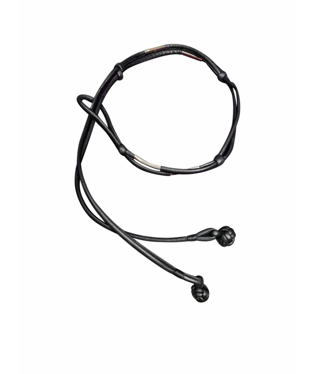 ESCADA Черный кожаный ремень, фото 1