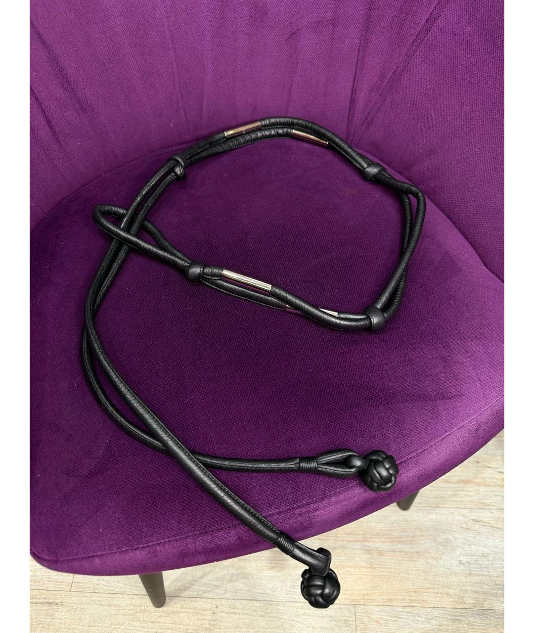 ESCADA Черный кожаный ремень, фото 4