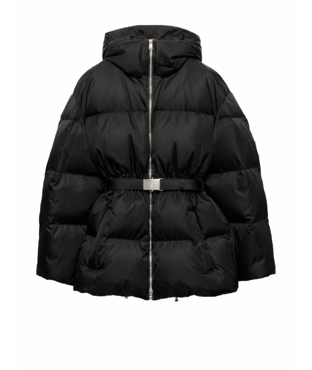 PRADA Черный полиэстеровый пуховик, фото 1
